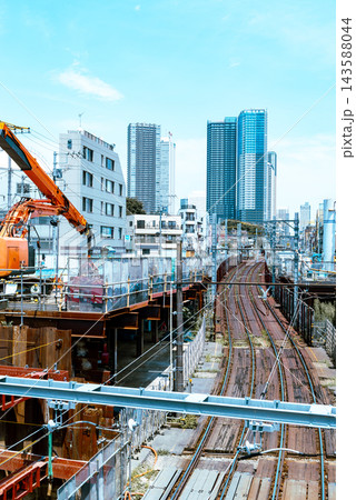 東京 雑司ヶ谷 都電荒川線と地下トンネル工事 2026.07 f-4 ライトトーン 東京 雑司ヶ谷 都電荒川線と地下トンネル工事 2026.07 f-4 ライトトーン 143588044