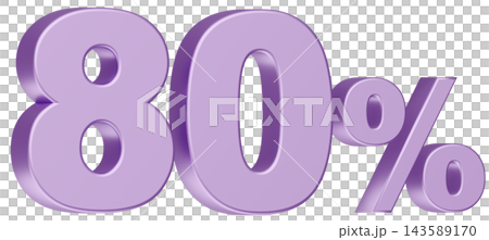 3D Material_Numbers_80%_Metallic_Purple 3D Material_Numbers_80%_Metallic_Purple 143589170