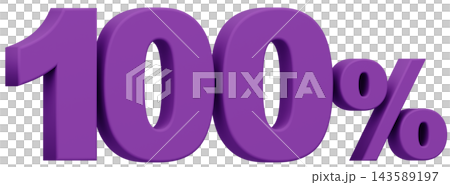 3D material_number_100%_purple 3D material_number_100%_purple 143589197