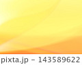 暖色系（黄色、オレンジ色系）ゆるやかな曲線の交差背景 143589622