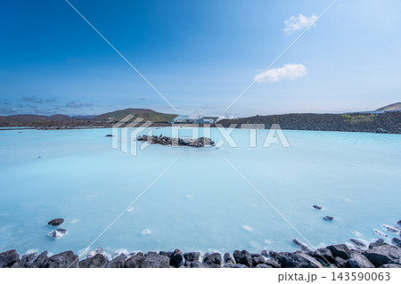 Geothermal Blue Lagoon in Iceland Geothermal Blue Lagoon in Iceland 143590063
