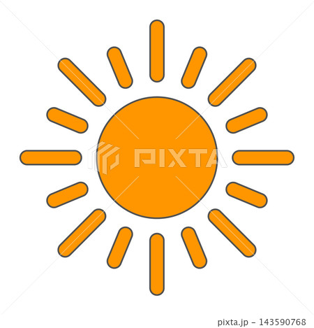 太陽のアイコン 太陽のアイコン 143590768
