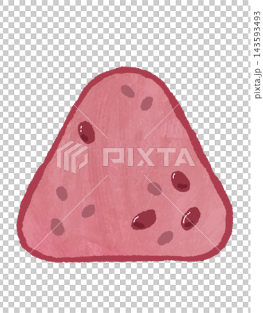 Illustration of simple sekihan rice ball Illustration of simple sekihan rice ball 143593493