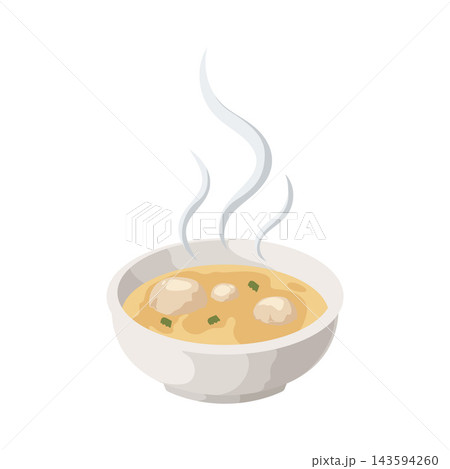 Illustration of Soup Steam Illustration of Soup Steam 143594260