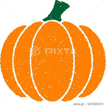 Pumpkin Stamp Badge Grunge Style. Pumpkin Illustration. Pumpkin Stamp Style. Vector Illustration. Elements for design. Grunge Pumpkin Textured Isolated on White Background. 143594333