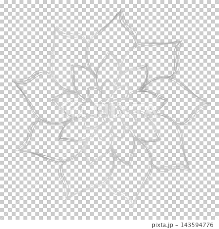 Circle frame border - Flower Circle frame border - Flower 143594776