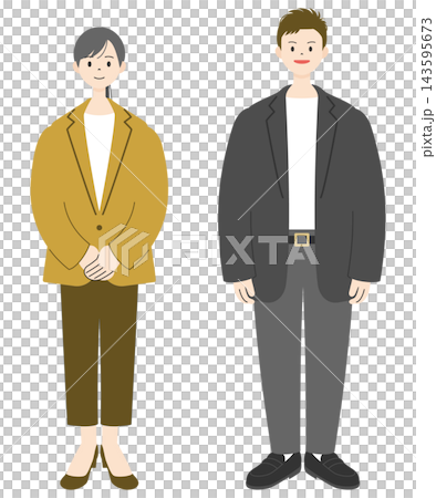 男女商務人士(3)| 全身照,2人 男女商務人士(3)| 全身照,2人 143595673