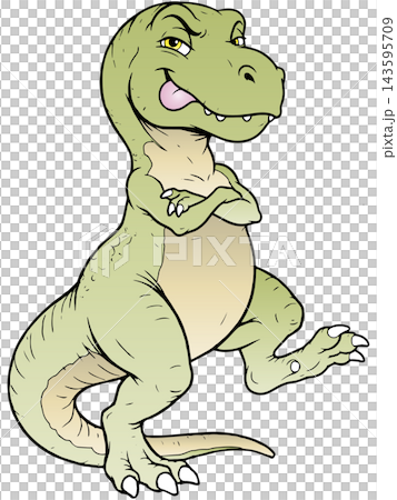 愉快な恐竜イラスト☆ティラノサウルス 愉快な恐竜イラスト☆ティラノサウルス 143595709