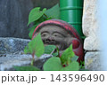 赤い帽子をかぶった小さなお地蔵様 143596490