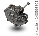 Vane pump or hydraulic power steering pump on a white background engine parts. Spare parts auto catalog 143596801