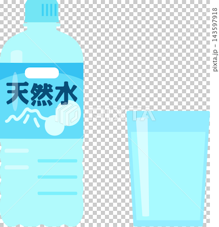 500ml PET bottle of mineral water 500ml PET bottle of mineral water 143597918