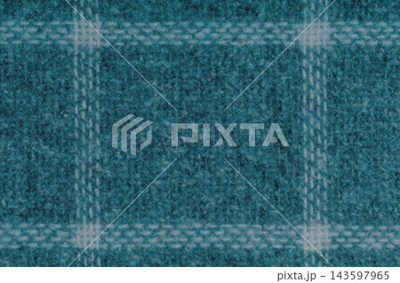 Teal Checkered Fabric Texture Close Up Teal Checkered Fabric Texture Close Up 143597965