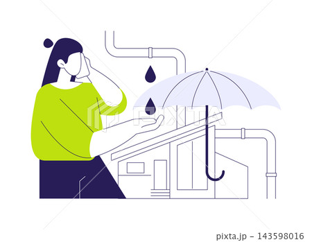 Property insurance case isolated cartoon vector illustrations. 143598016