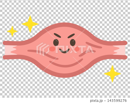 健康で元気な横向きの筋肉キャラクターイラスト 健康で元気な横向きの筋肉キャラクターイラスト 143599276