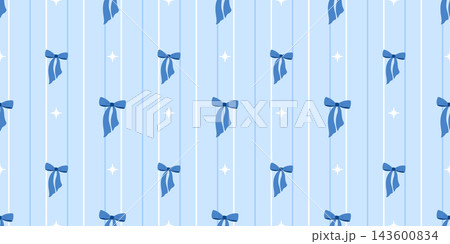 Girly check plaid with bow pattern argyle for seamless diamond heart. Baby lattice blue with birthday coquette background for gingham wallpaper holiday. Repeat love y2k with vector preppy star. 143600834