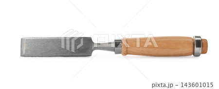 Modern chisel isolated on white. Carpenter's tool Modern chisel isolated on white. Carpenter's tool 143601015