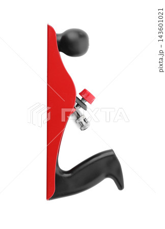 Modern jack plane isolated on white. Carpenter's tool 143601021