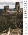Twin towers of Durham Cathedral from distance 143602282