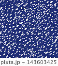 Abstract fashion monochrome polka dots background. Color seamless pattern with textured circles. Template design for invitation, poster, card, flyer, banner, textile, fabric. Halftone card 143603425