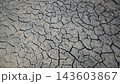 Dry, cracked earth illustrates the severe drought conditions affecting crimea, highlighting the impact of climate change 143603867
