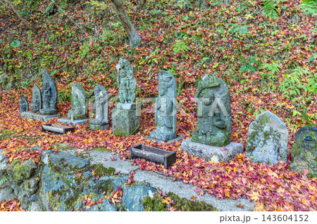 福岡県 呑山観音寺の秋景色 福岡県 呑山観音寺の秋景色 143604152