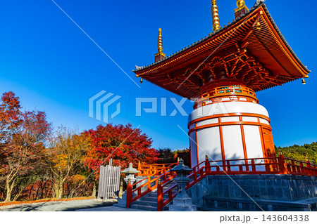 福岡県 呑山観音寺の秋景色 福岡県 呑山観音寺の秋景色 143604338