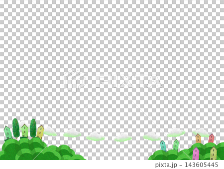 Houses on a hillside Houses on a hillside 143605445