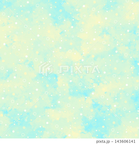 水彩風の背景素材壁紙　丸模様パターン 143606141