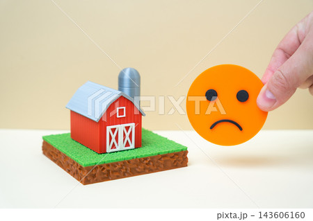 The farming industry is facing problems and difficulties. Bad news. Falling profitability. Droughts and weather risks. High fertilizer prices. Lack of labor. Market instability. 143606160