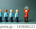 Angry office boss yelling at subordinates, toxic boss, problems in business and management. Aggressive leadership and workplace intimidation undermine employee morale 143606222