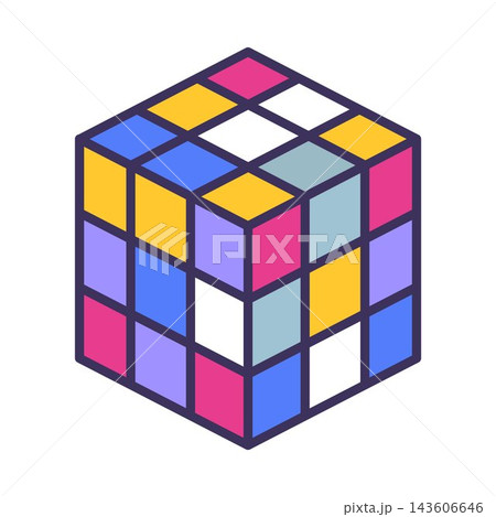 Colorful Rubik cube Colorful Rubik cube 143606646