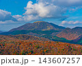 神奈川県箱根町から望む芦ノ湖と紅葉の絶景 143607257