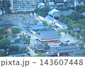 Temple Serenity from Abeno Harukas at Dusk 143607448