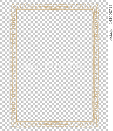 Minimalist Handdrawn Rectangular Zigzag Frame Illustration Minimalist Handdrawn Rectangular Zigzag Frame Illustration 143608715