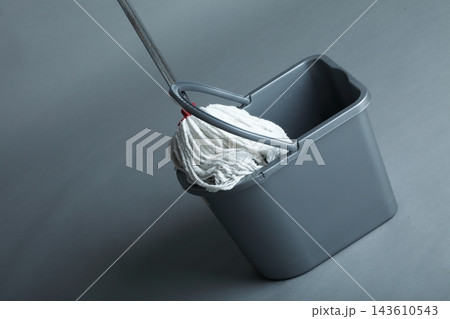 Industrial mop and bucket 143610543