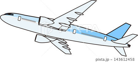 飛行機・旅客機のベクターイラスト_デザイン素材 飛行機・旅客機のベクターイラスト_デザイン素材 143612458