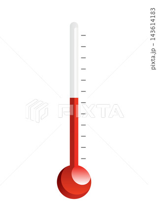 Thermometer icon showing mercury level Thermometer icon showing mercury level 143614183