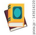 Vector books icon. Learning or education concept. Hand drawn educational symbol for book lovers. Reading, learn and receive education through books. Read more books 143614220