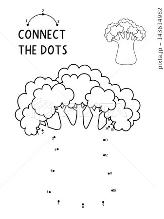 Vector safari dot-to-dot and color activity with cute baobab tree. Black and white connect the dots game for children with savanna plant. African savannah line printable worksheet, coloring page Vector safari dot-to-dot and color activity with cute baobab tree. Black and white connect the dots game for children with savanna plant. African savannah line printable worksheet, coloring page 143614982