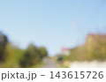 Defocused Rural Landscape Beneath Clear Blue Sky 143615726