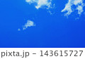 Clear Blue Sky with Small White Clouds and Copy Space 143615727