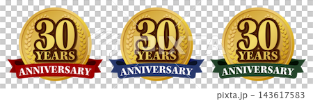 30週年紀念章標誌套裝:高品質紀念徽章材料。 30週年紀念章標誌套裝:高品質紀念徽章材料。 143617583