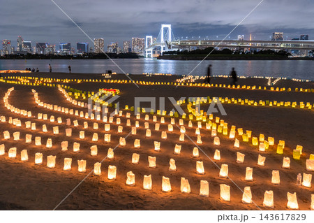 お台場海浜公園海の灯まつり2026・輝くランタンの夜景 143617829