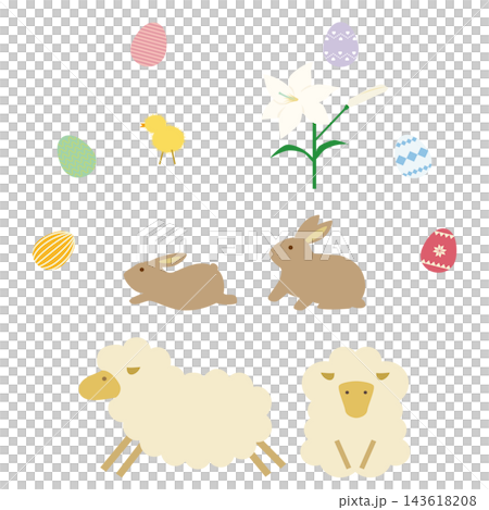 Easter icon illustration Easter icon illustration 143618208