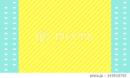 黄色いストライプ柄の背景 143618791