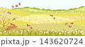 vector drawing spring landscapes 143620724