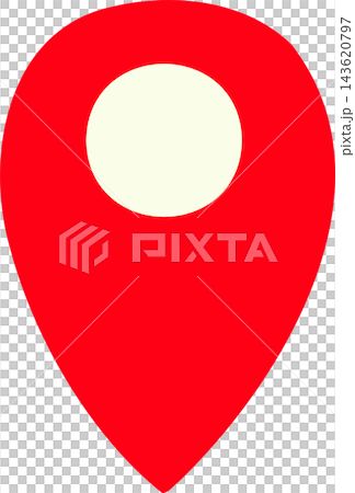 Map pin illustration indicating a red destination. Map pin illustration indicating a red destination. 143620797