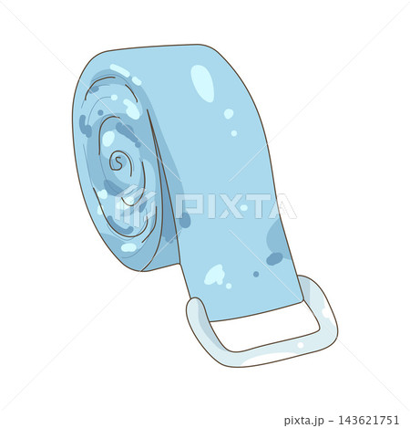 Illustration of yoga strap Illustration of yoga strap 143621751