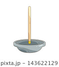 Illustration of yoga incense stick 143622129