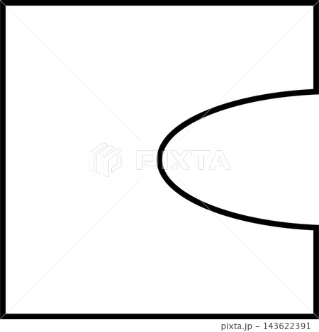 Set of square line shapes. Graphic elements Set of square line shapes. Graphic elements 143622391